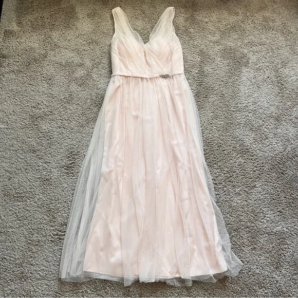 Alexia Designs | Dresses | Alexia Designs Champagne Tulle Formal Bridesmaid  Prom Dress | Poshmark